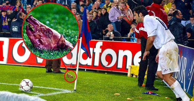 Quando i tifosi del Barça lanciarono una testa di maiale a Figo (VIDEO)Image